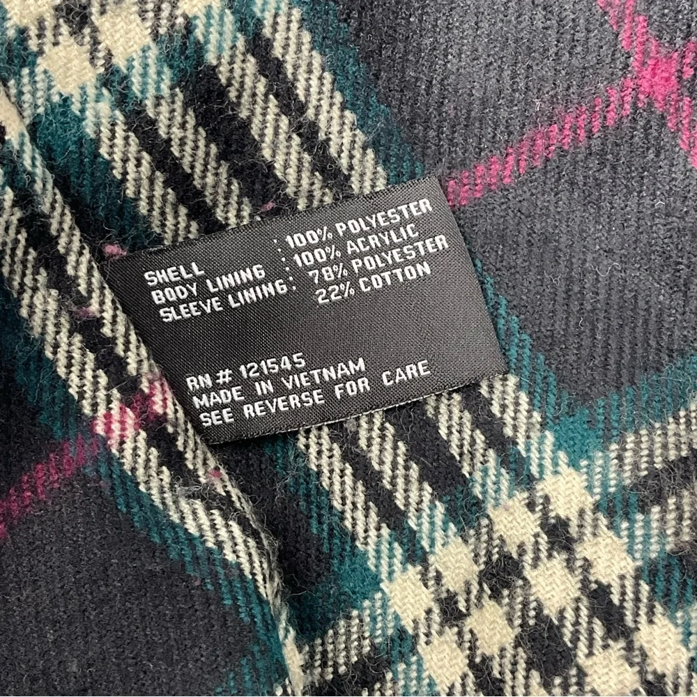 London Fog Womens Hooded Topper Jacket Size Large Burgundy - Picture 9 of 10